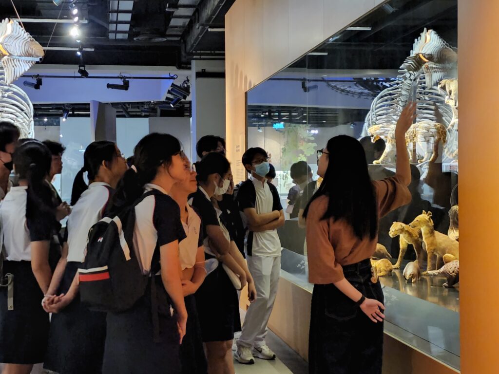 Students were brought on a gallery tour to learn more about our local biodiversity.