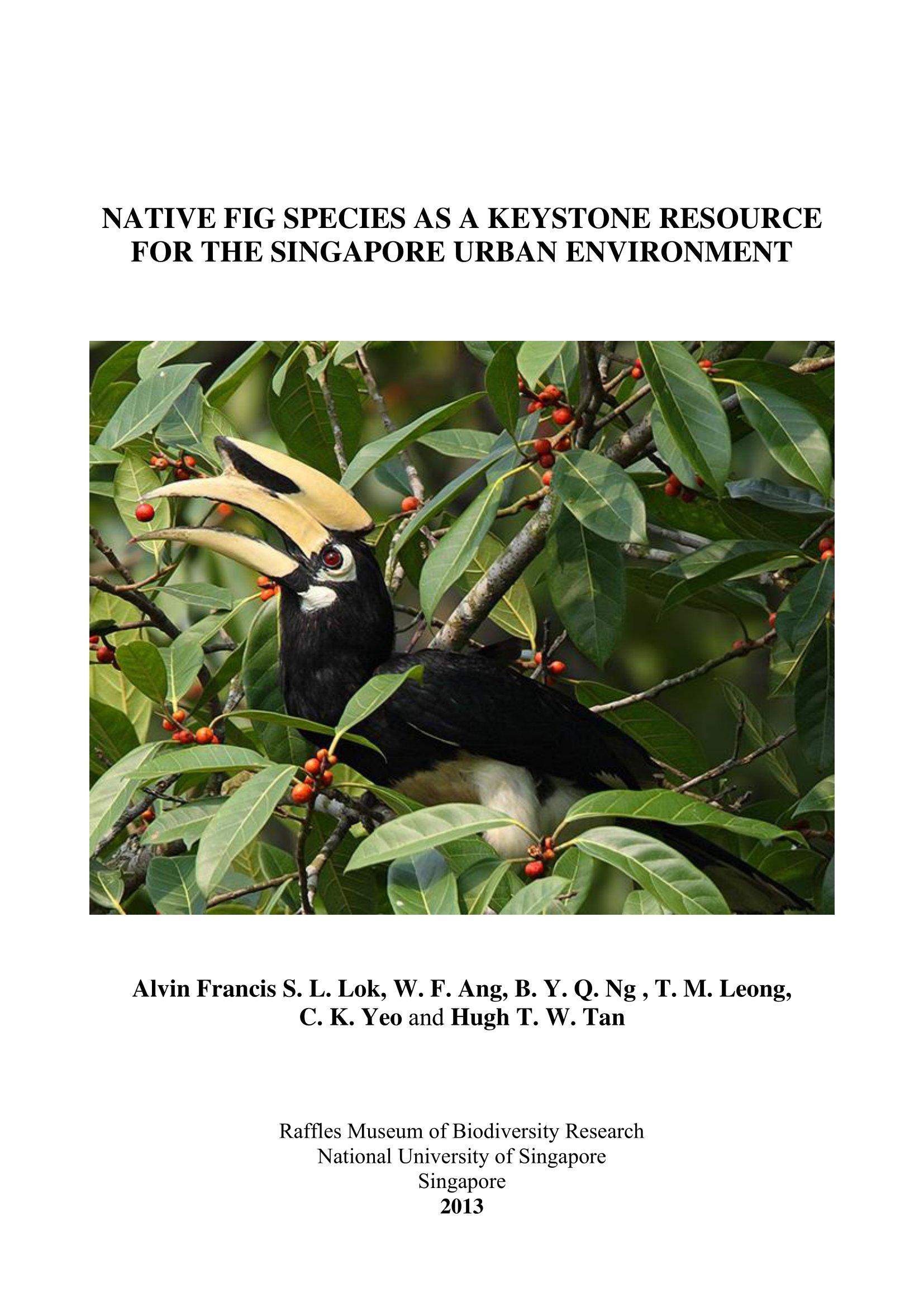 Native Fig Species as a Keystone Resource for the Singapore Urban Environment