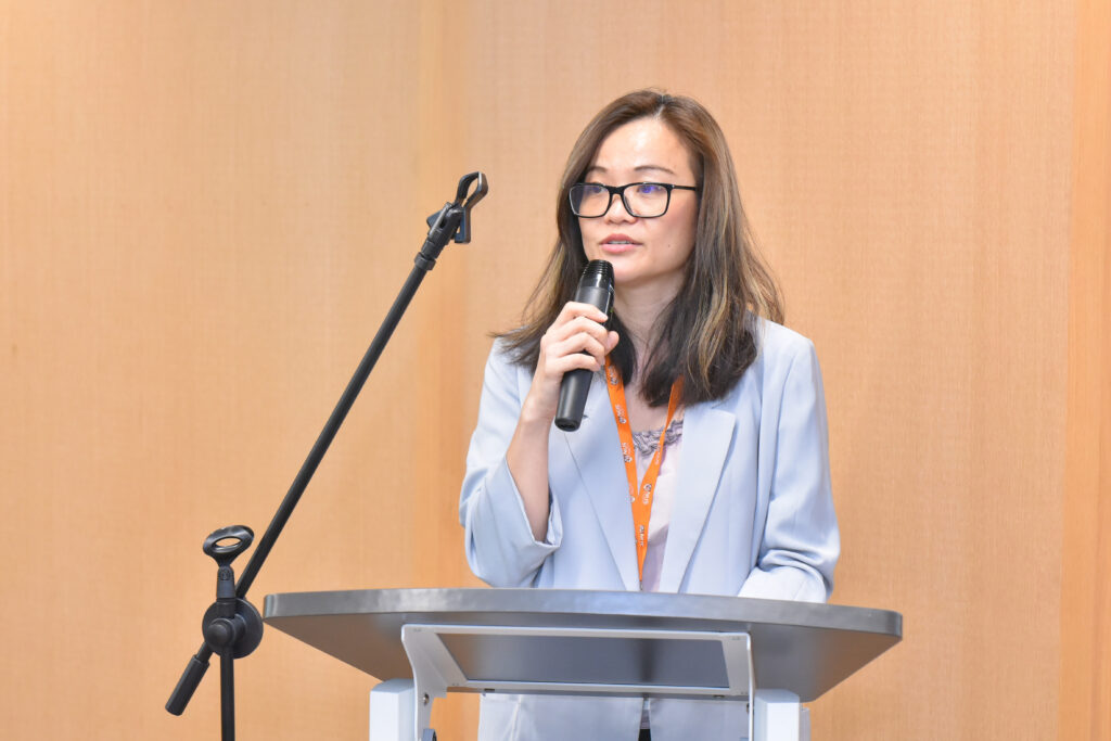 Assoc Prof Natalie Pang, University Librarian of NUS Libraries, giving her speech. Photo courtesy of NUS Libraries.