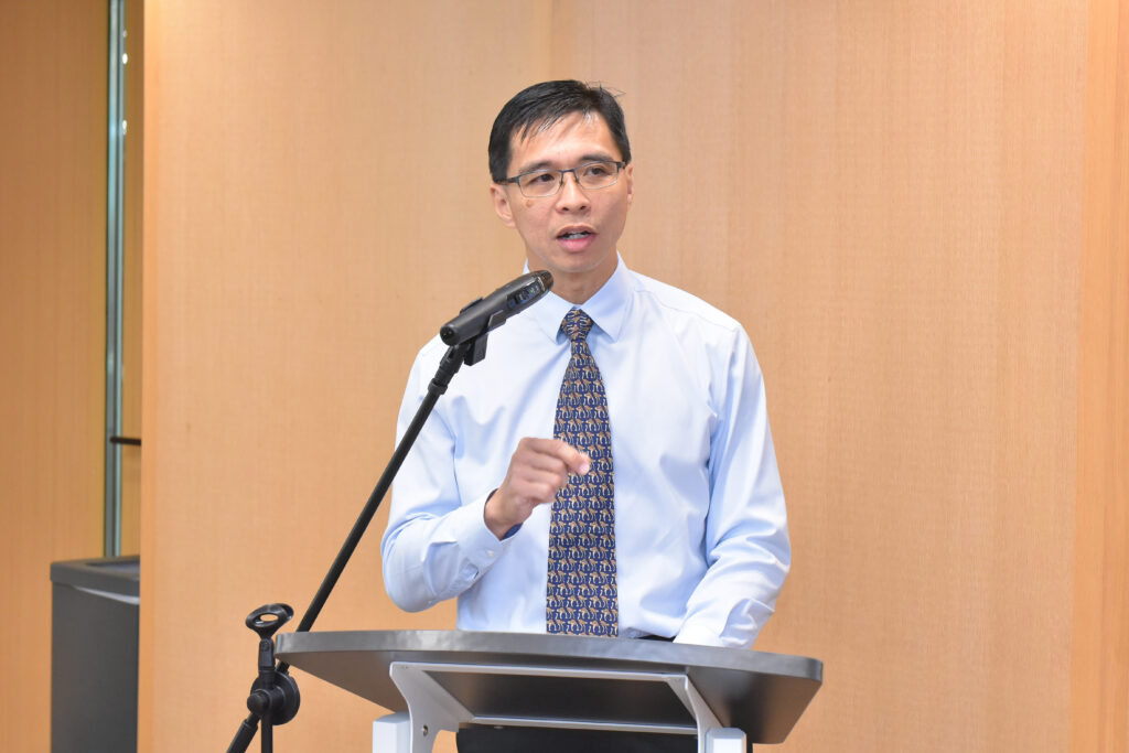 Assoc Prof Darren Yeo, Head of LKCNHM, giving his speech. Photo courtesy of NUS Libraries